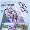 IPhone 11 Case, Apple IPhone 11, Electroplated Magnetic Anti-Drop Upgraded Lens Full Protection Transparent Ultra-Thin Case, Elegant Silver