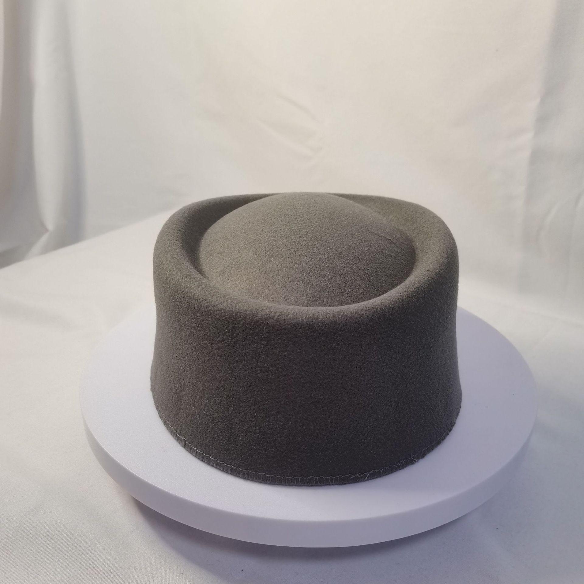 

Hat Muslim Women Men Clothing Prayer Cap Islamic Taqiyah Kufi Tax Products Kippa Elliptical Wool Turkish серый