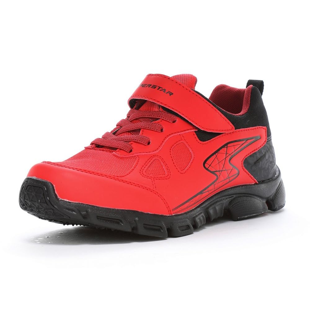 

athletic for both sunny and rainy wide for cm [Superstar] Sneakers, shoes, waterproof, days, 3E, width, velcro, 19cm~24.5cm, 0.5cm, kids, boys, red,