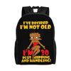 B-Betty Boops Pattern Cool Backpack with Pocket High School Hiking Travel Daypack for Men Women Laptop Computer Canvas Bags