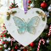 Freundschaft Schmetterling Weihnachtsschmuck Freunde sind Engel Hängeanhänger Freundschaft Andenken Weihnachtsbaum Dekoration Geschenk für Frauen Freunde