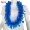 5pcs Glowing Large Fluorescent Garland Necklaces Five Star Lightweight Plastic Garland  Birthdays