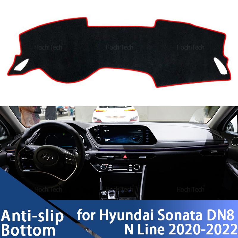 Dashboard Cover Dash Board Mat Carpet for Hyundai Sonata DN8 N Line Pad Sunshade Non-slip Cushion Accessories