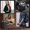 COLOCUP Coffee Cup, Stainless Steel Mug, Insulated, Double-Walled, Vacuum Insulated, for Direct Drinking, Portable Tumbler (Black, 510ml)