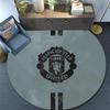 Manchester United Football Club Round Area Rug,Carpet Rug for Living Room Bedroom Sofa Playroom Decor,Non-slip Floor Mat