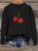 Dámská mikina s třešňovým potiskem - Evropský a americký styl s dopravou zdarma
