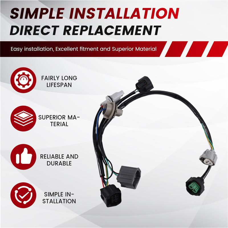 ABLZ-GS1F-51-155B Headlight Lamp Wiring Harness Socket Holder Wire For Mazda 6 GH 2007-2010 Car Accessories