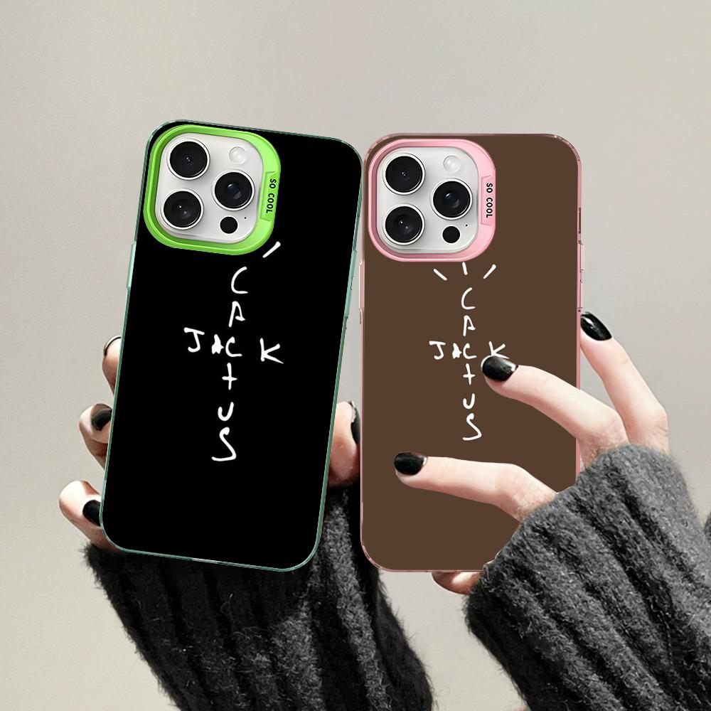 Cactus Jack Hiphop Phone Case For IPhone 16 15 14 13 12 11 Pro Max X XR XSMAX 8 7 Plus Matte Shockproof Back Cover