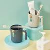 Mouthwash Cup, Cartoon Cactus Couple's Home Splash-proof Portable Toothbrush Cup, Cute Plastic Washbasin Cup, Tooth Tank