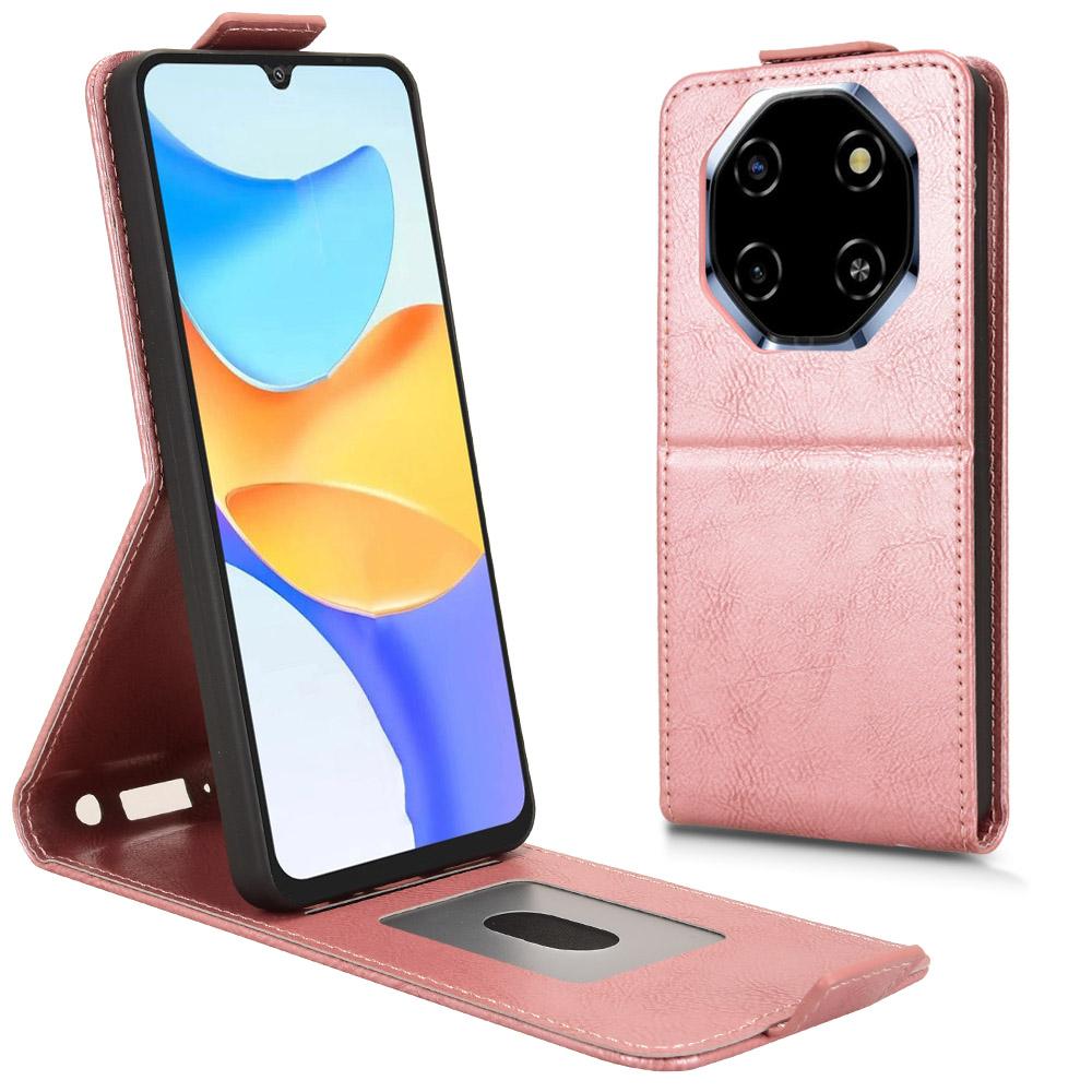 

For Blackview Shark 6/Oscal Tiger 8 Stand Case Magnetic Clasp Vertical Flip Leather Phone Cover with Card Holder