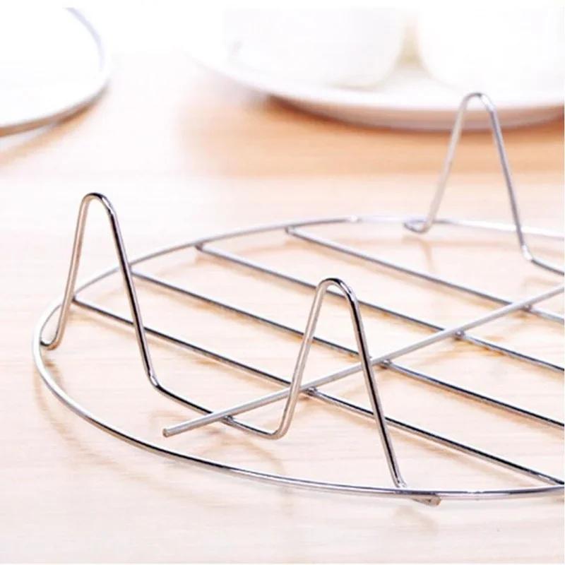

High Foot Stainless Steel Steaming Rack Four-corner Steamer Egg Rice Cooker Vegetable