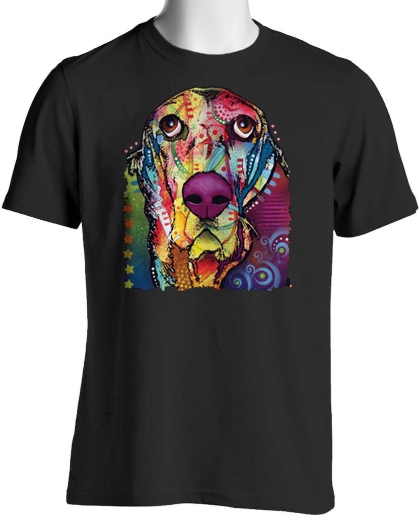 Basset Hound T Shirt Neon Pets Dogs Unisex Short Sleeve Cotton Tshirt Summer Cool Tees Tops Harajuku Streetwear Unisexs Clothing