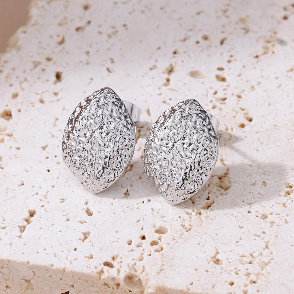 

Stainless Steel Earrings for Women Leaf Shape Gold Plated Stud Earring Aesthetic Jewelry 2024 Trending Birthday Gifts Aretes