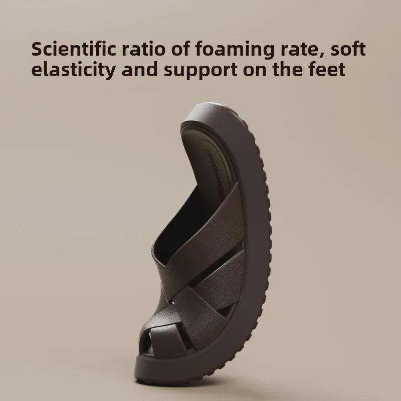 Unisex Geräuschlose Haussandalen mit weicher Sohle - Rutschfeste Sommerschuhe zum Baden & für den Außenbereich