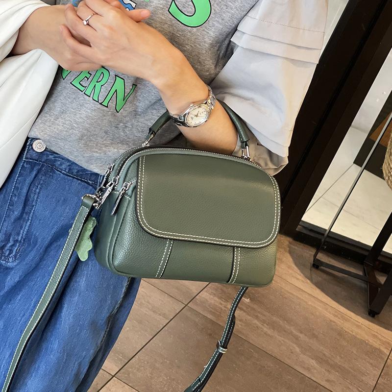 New Fashionable and Versatile Bag Large Capacity Cowhide Shoulder Bag