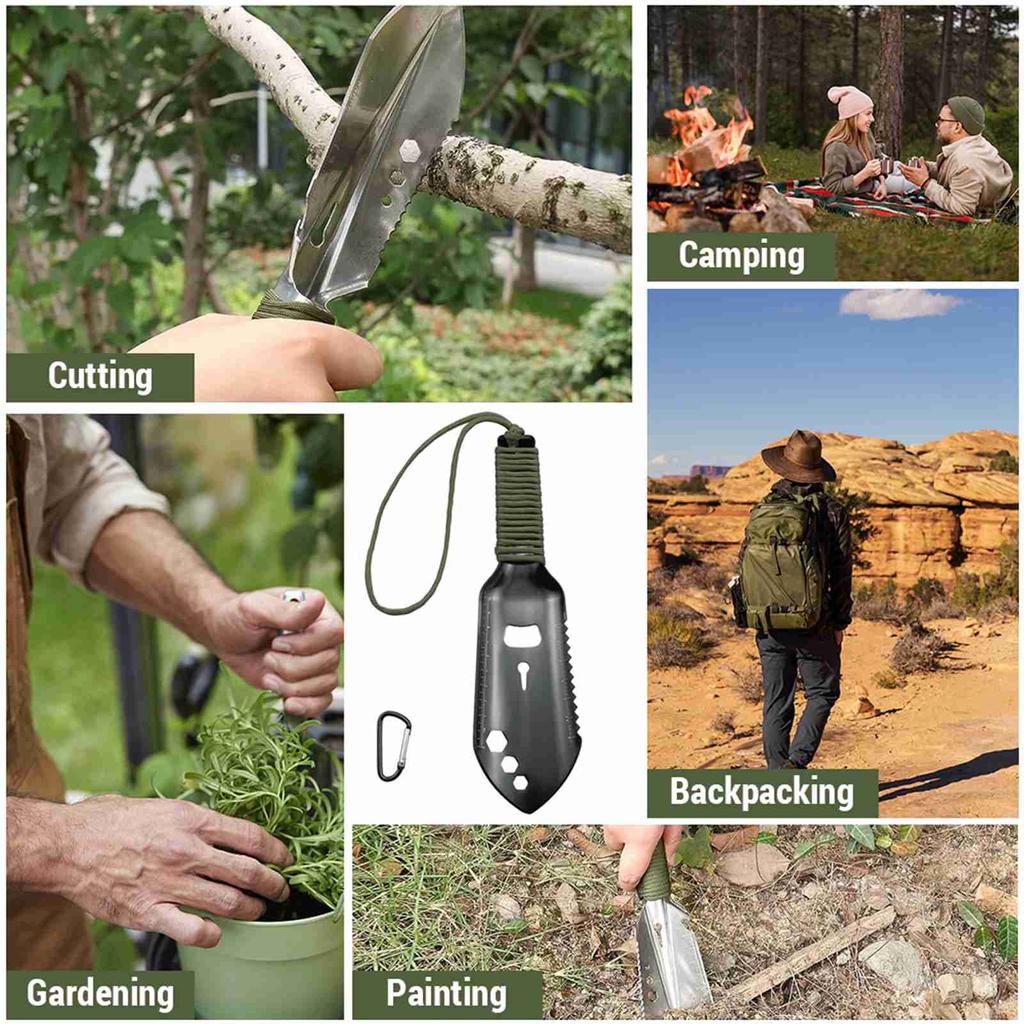 Mehrzweck Camping Schaufel Garten Handkelle Outdoor Tragbare Schaufel Wanderschaufel multifunktionales Campingwerkzeug