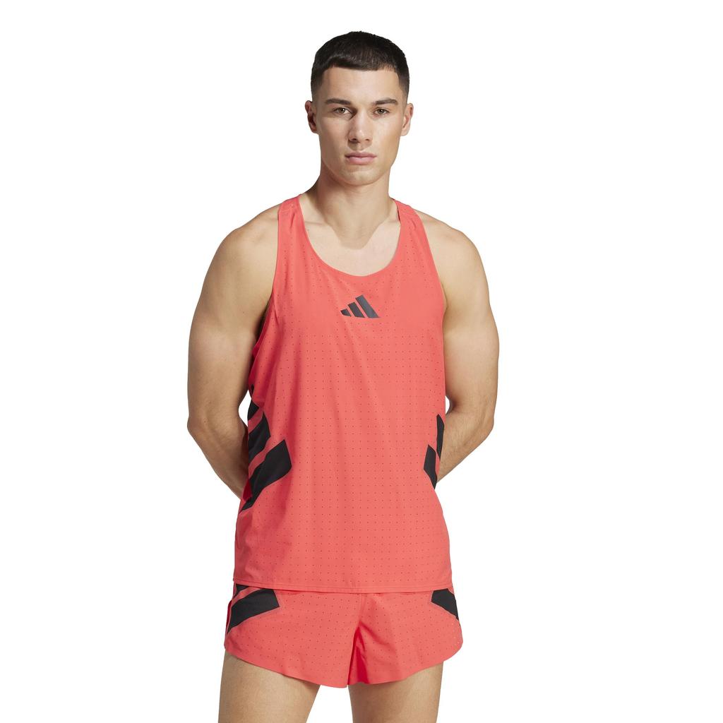 Adidas Running Tank Top Adizero Road to Records Singlet KUK30 Red Men's Semi-Silent (JD7314)