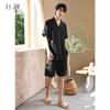 Xuan Liang Men's Summer Thin Cotton Short-sleeved Shorts Casual Outerwear High-end Men's Home Furnishing Set