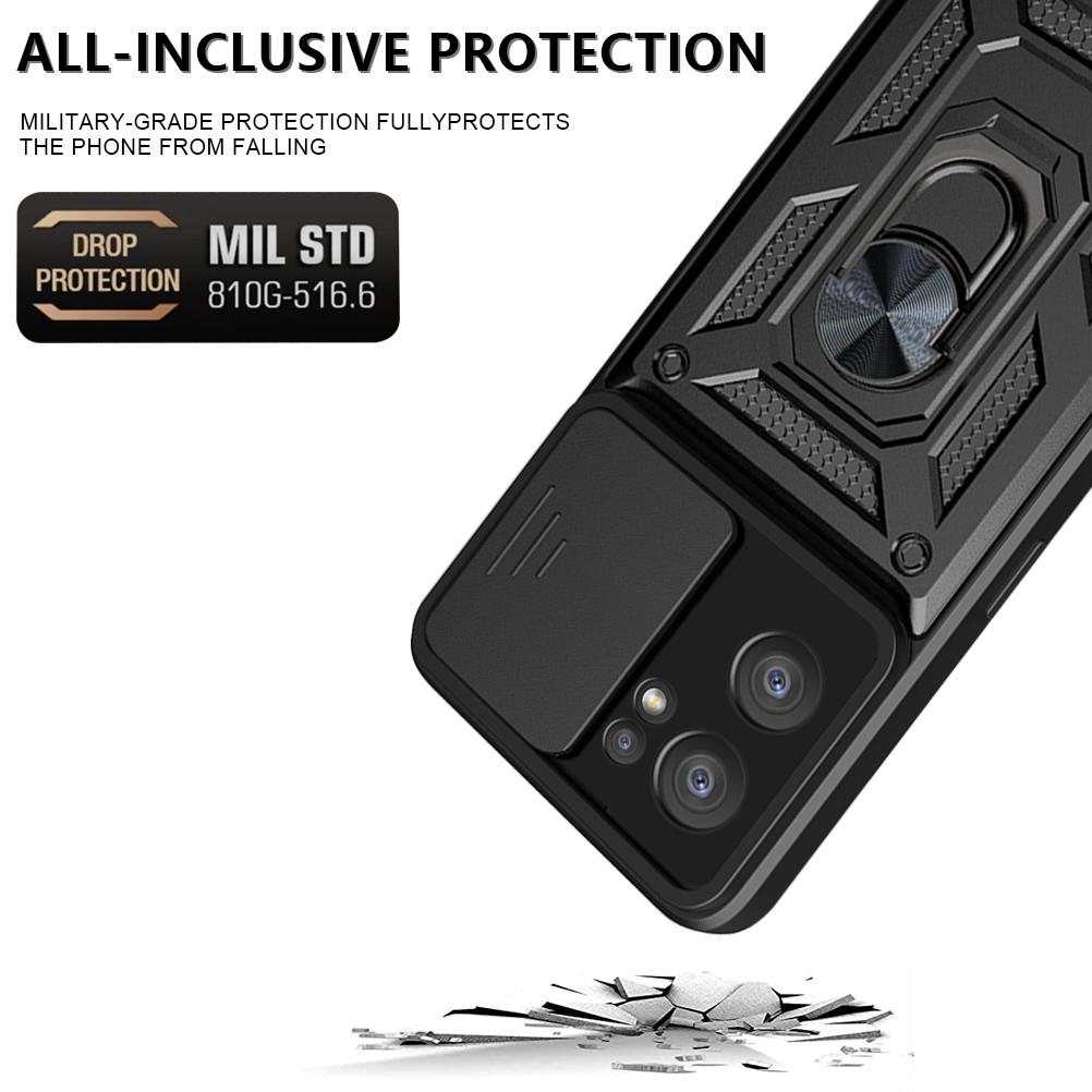 For OPPO RENO 7 Pro 5G 4G Case Slide Camera Shockproof Armor For RENO 7 8 5 4 Find X5 Lite Car Magnetic Holder Ring Protect Case