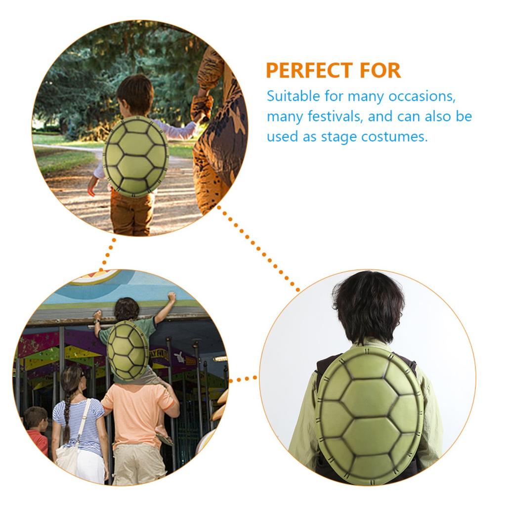 Halloween Party Costume Props EVA Turtle Fake Back Cosplay Props Simulation Fake Turtle Back