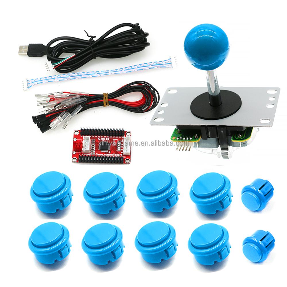 USB Controller Raspberry Pi PC360 PS/3 Steam Android Zero Delay Board Xinwa Joystick Button Customizable DIY Kit Game Coin