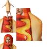 Fun And Vibrant Hot Dog Costume Jumpsuit For Halloween Stage Performances