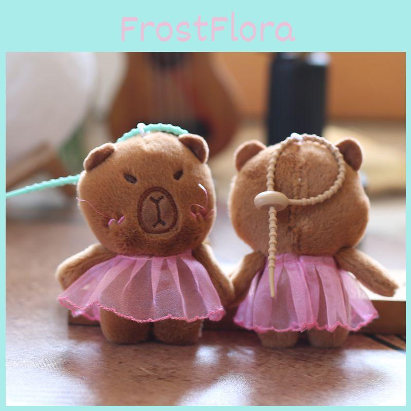 Adorable Capybara Animal Plush Doll With Soft Pp Cotton Filling For Bags And Keys