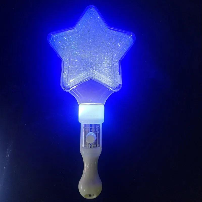 Glowing LED Magic Star Wand Gifts Luminous Party Decoration Light Stick Kids Boys Girls Happy Fluorescent  Birthday Party Decors