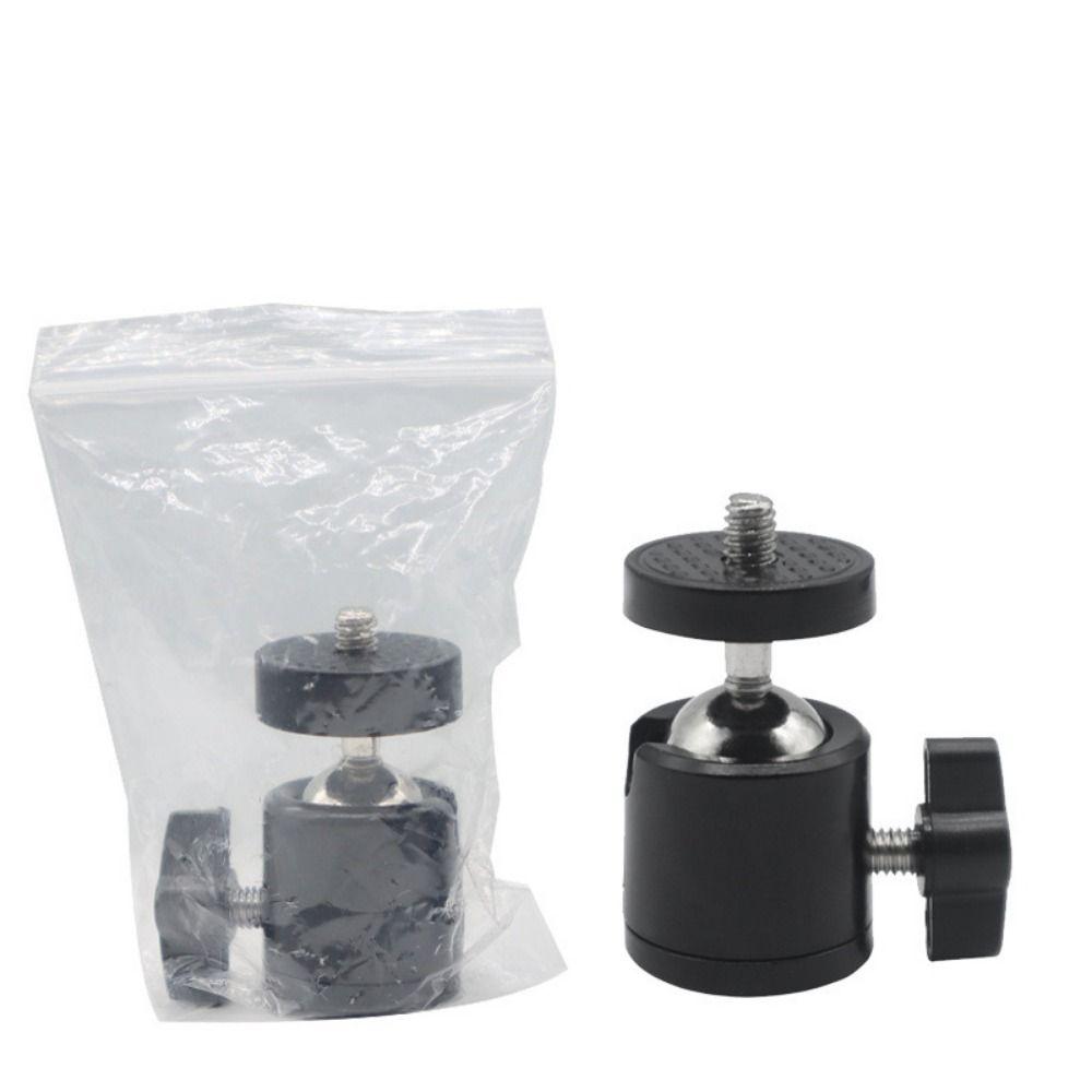 Rotary Mount Hot Shoe Ball Head 1/4" Screw Tripod Ball Head  for DSLR/DV