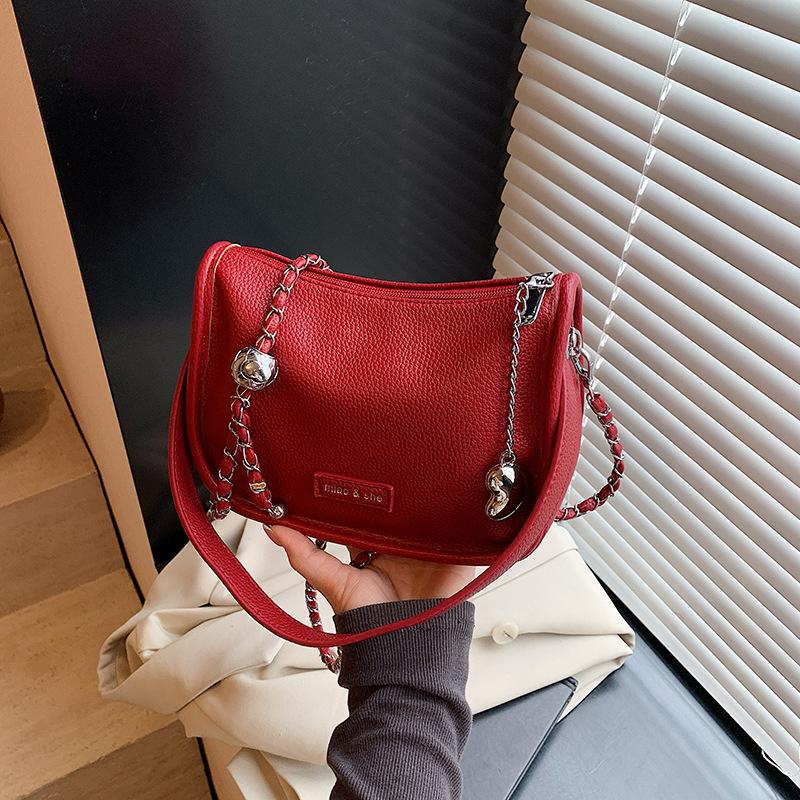 Small bag women's new summer versatile chain messenger bag high-end portable pillow bag