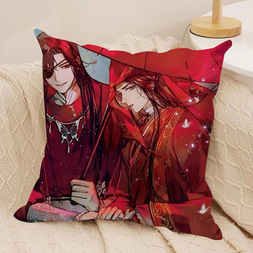 

Heaven Officials BBlessing Cushion Cover Soft Plush Throw Pillow Cover DoubleSided Cushion Case Cozy Sofa Home Decor 30x30cm