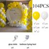 Yellow Theme Balloons Garland Yellow White Latex Ballon Arch Kit Wedding Anniversary Engagement Birthday Party Decoration Globos