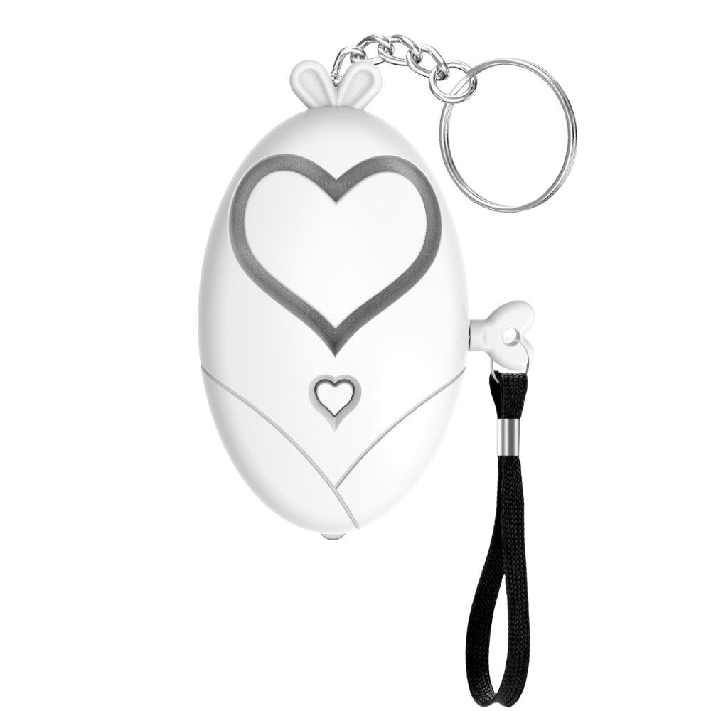 Personal Self Defense Alarm 130DB Heart Shaped Women Elderly Portabl Safety Siren Keychain Emergency Security Protect Alarms