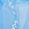 Bridal Bowknot Decor Double Layer Head Veil with Hair Comb Wedding Photography Performance Princess Bow Veil Hair Accessories