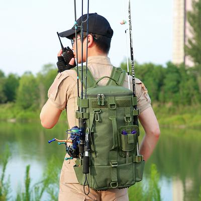 New Fishing Bag Waterproof Outdoor Sports Backpack Multi-functional Dry and Wet Separation Luya Bag Large Capacity
