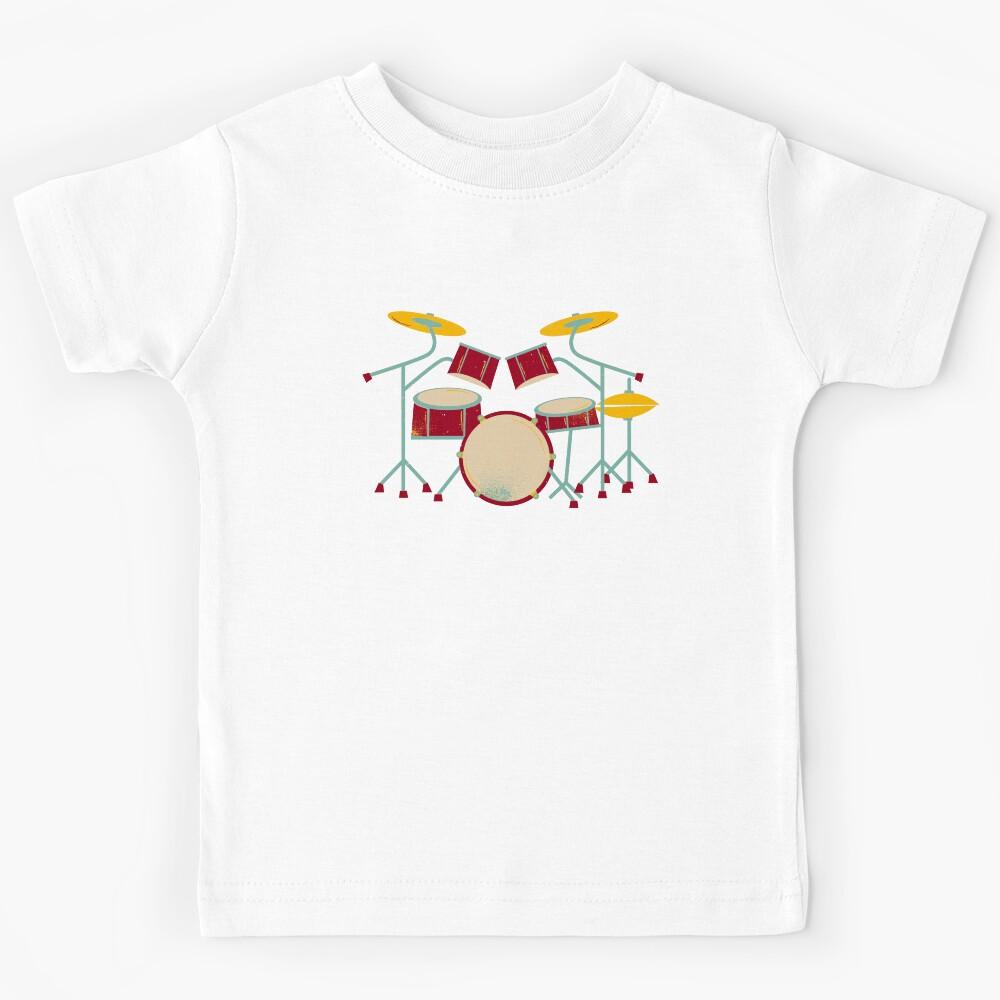 vintage timpani player music Kids T-Shirt 110