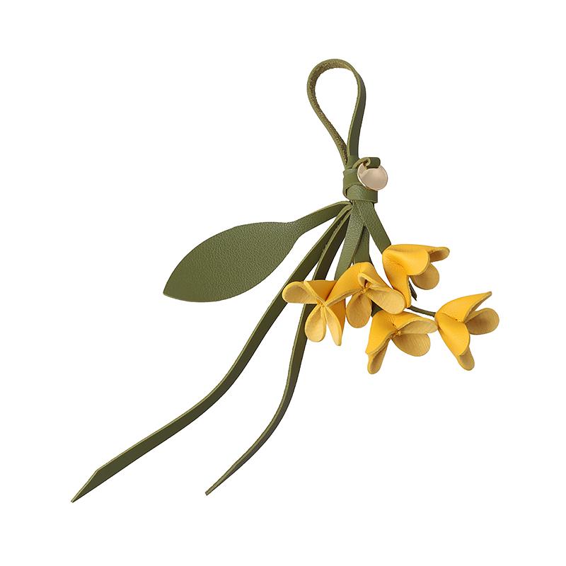 1PC Keychains Bag Charms Ornament Exquisite Mobile Phone Pendants High-End Osmanthus Shape Fashion Floral Shape Elegant Multicolor