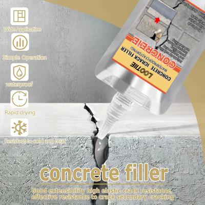 200g Waterproof Crack Filler | Fast-Dry Self-Leveling Concrete Repair | For Walls/Roofs/Floors | Outdoor Tile Sealant | Anti-Agi