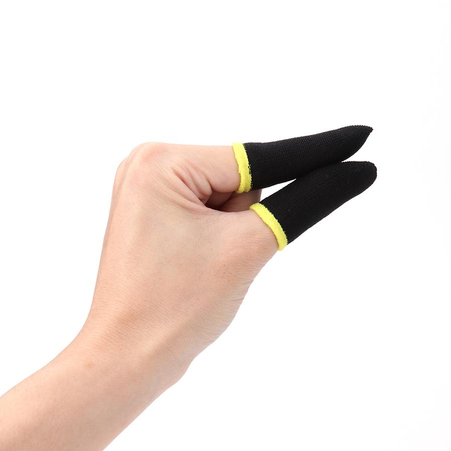 2PCS Touch Screen Games Sweat-proof Fingers Gloves Sleeve For PUBG Moblie Games