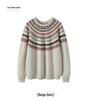 Women's 2026 Winter Fair Isle Cashmere Round Neck Sweater - Gentle Style, Thick & Warm Base Layer.