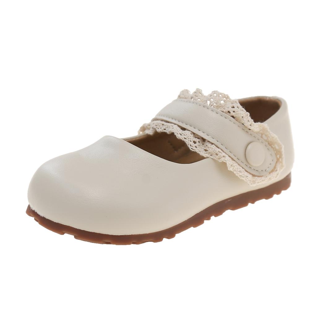 French Mary Jane shoes girls small leather shoes 2025 autumn new Korean version flat bottom shallow mouth with skirt soft sole single shoes