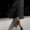 Autumn Oversized Drop Shoulder Hoodie with Letter Print (XS-5XL)