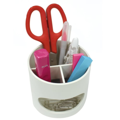 Plus Pen Holder Whitty Party White WP-110N 30-754