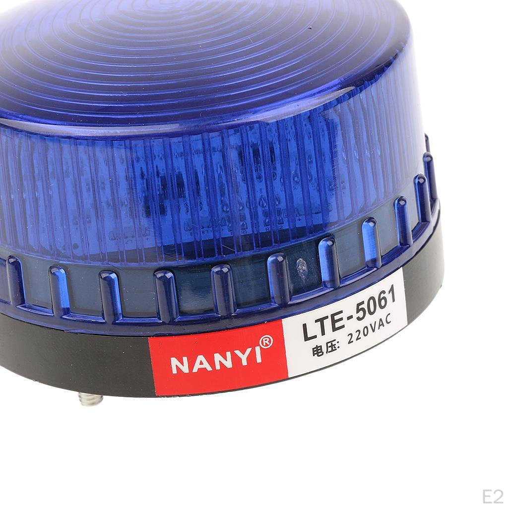 Blue Emergency LED Flashing Strobe Signal Warning Light Lamp Beon Dust & Water Proof