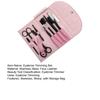 1 Set Eyebrow Trimming Set 8 Pcs Eyebrow Shaping Grooming Kit Beauty Tools Set with Faux Leather Bag Razor Eyebrow Scissors Brush Comb