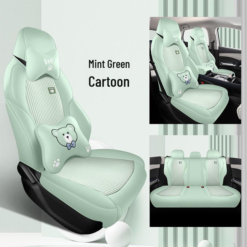 BYD Yuan Plus Cartoon Car Seat Cushion - New Model for All Seasons