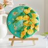 Florals Felting Starter Set Featuring Natural Linen And Practical Tool For New Craft