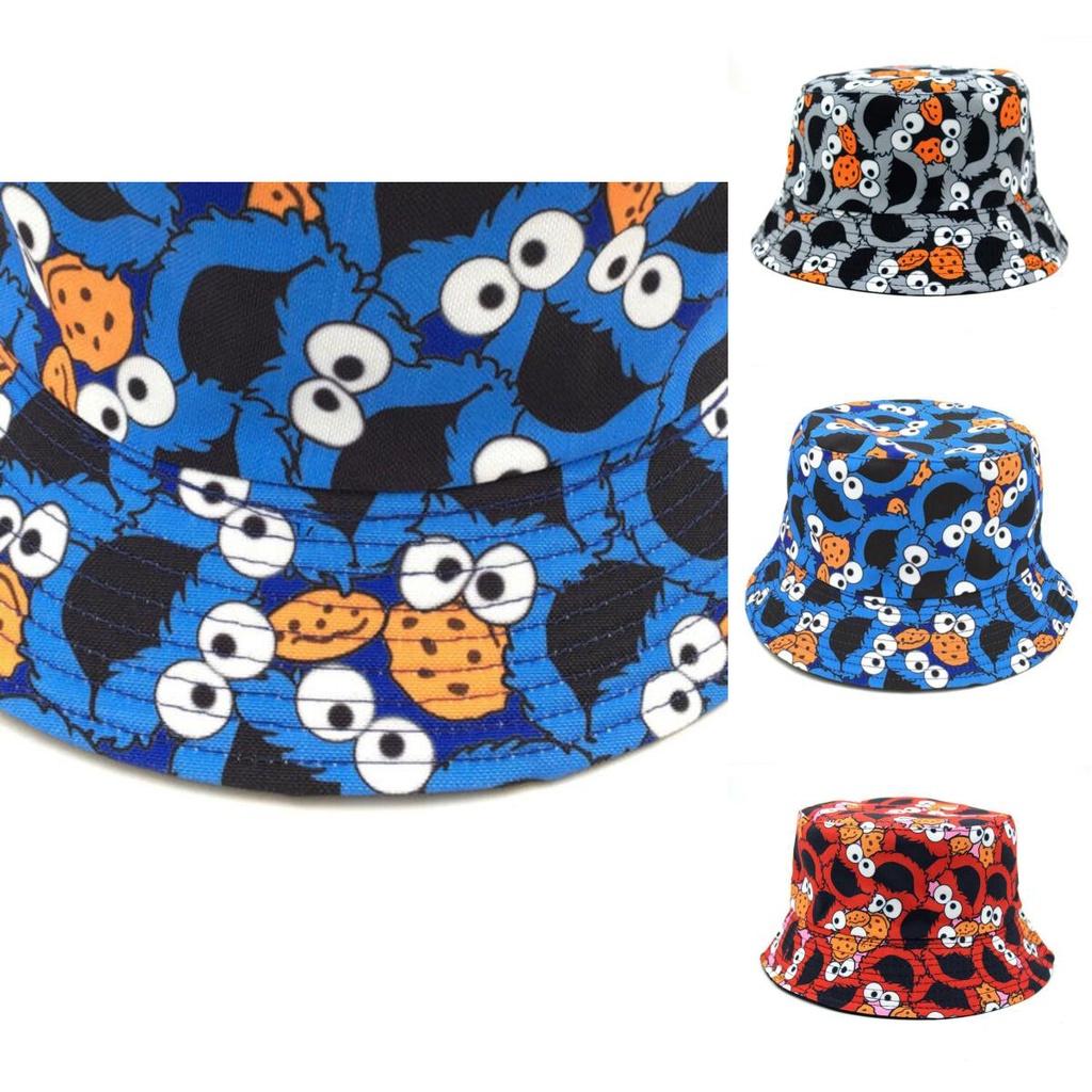 Stylish Sesame Street Bucket Cap For Men And Women Breathable And Durable