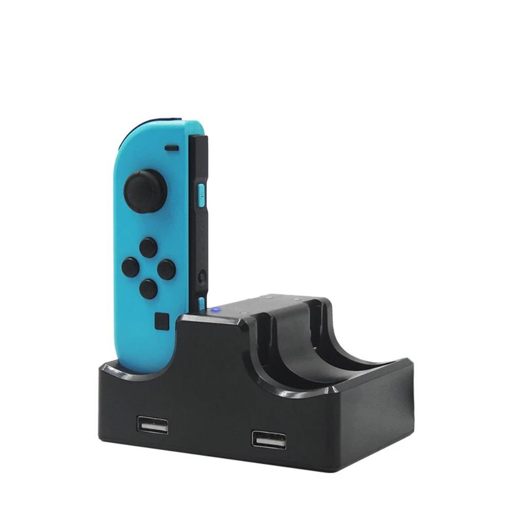 Estação de Carregamento Dock para Joy-Con LED Suporte de Carregamento Com Cabo Micro USB para Console Nintendo Switch