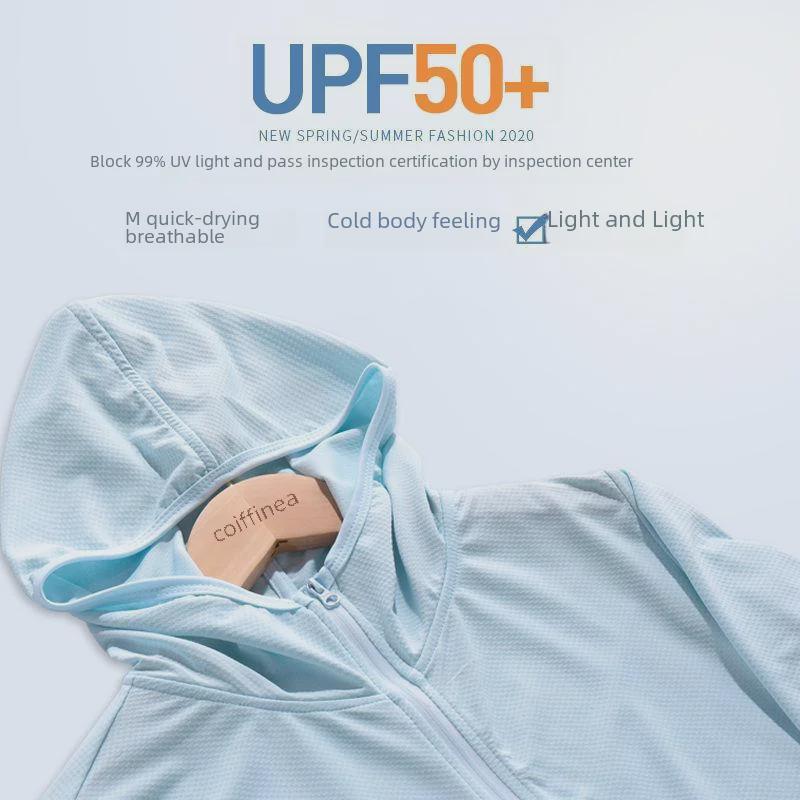 Atmungsaktive Sonnenschutzjacke aus Eisseide mit LSF 50 – Unisex-Sommersportbekleidung